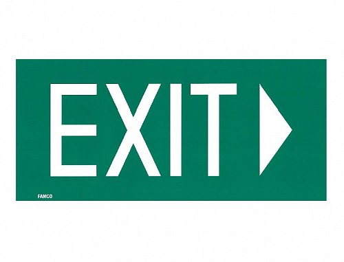 EXIT RIGHT DECAL